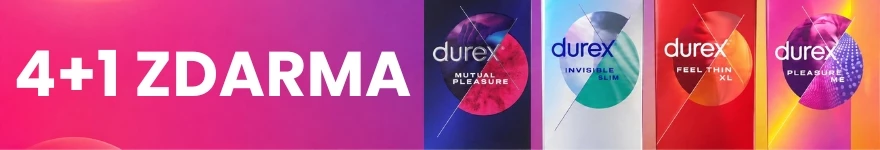 Akce na kondomy Durex: 4+1 zdarma – Lovesexshop.cz sex shop