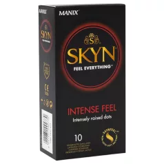 Manix SKYN Intense - bezlatexový perlkovaný kondom - 10 ks