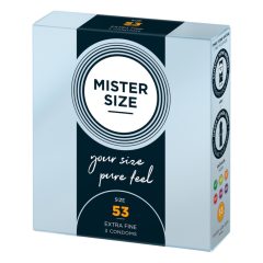 Mister Size tenký kondóm - 53mm (3ks)