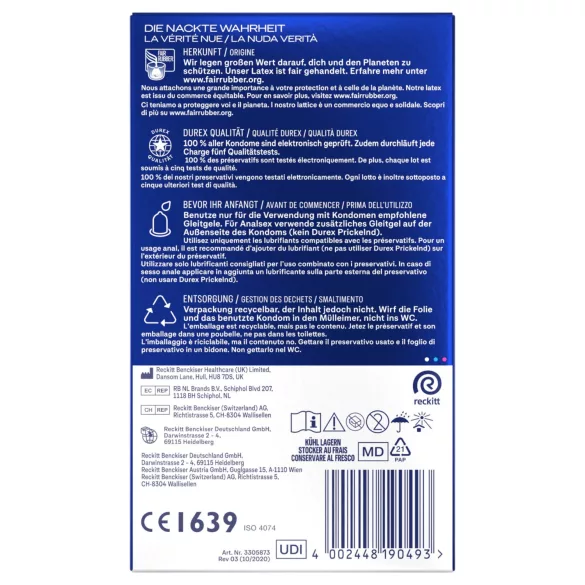 Durex Intense - Orgasmický kondom (10 ks)