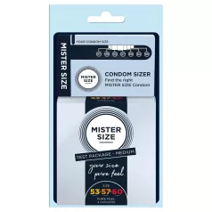 Mister Size - sada kondomů s měřidlem penisu - 3 ks