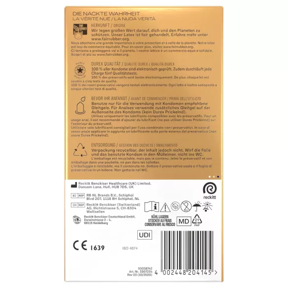 Durex Hautnah - extra tenký kondom - 10 ks