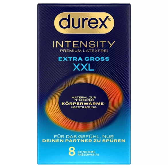 Durex Intensity XXL - bezlatexový kondom - 8 ks