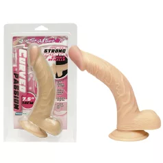 NMC - dildo zahnuté - realistické provedení - 19 cm