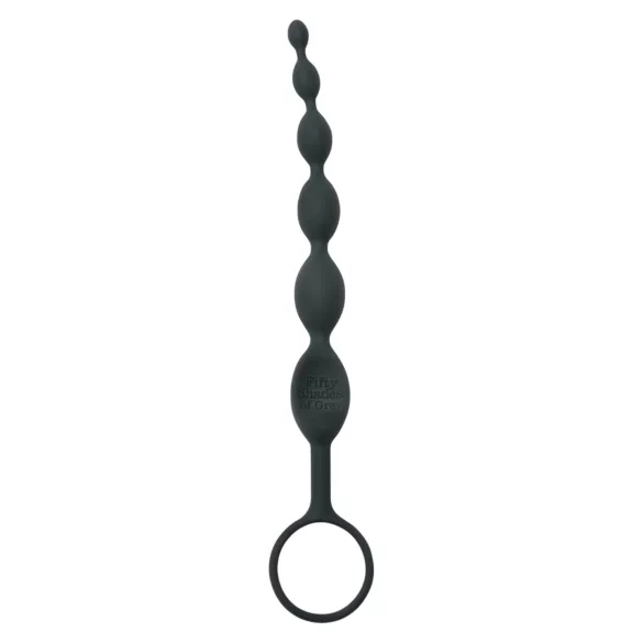 Fifty Shades of Grey - anální dildo s korálky - šedá