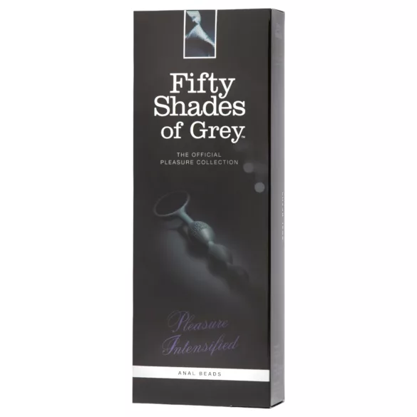 Fifty Shades of Grey - anální dildo s korálky - šedá