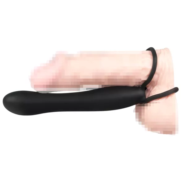 You2Toys - Anální dildo a erekční kroužek - černá