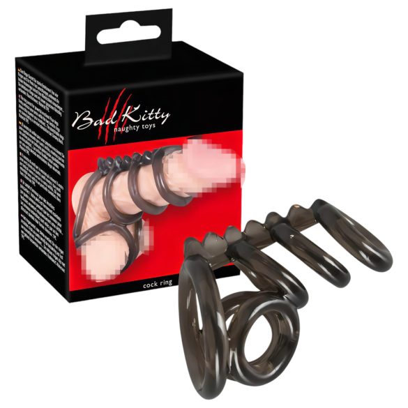 Bad Kitty - trnový penisový a varlatový kroužek