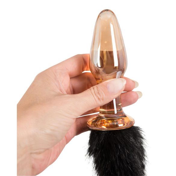 You2Toys - Skleněný anální kolík s ocasem kočky