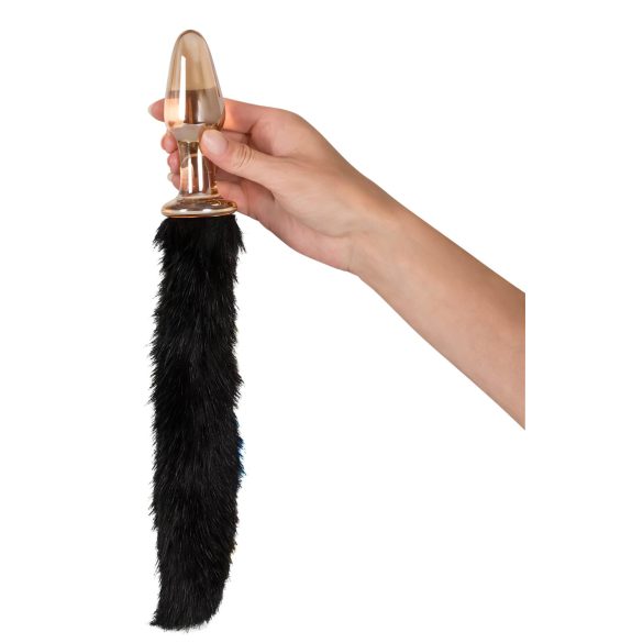 You2Toys - Skleněný anální kolík s ocasem kočky