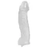 Crystal Skin - návlek na penis pro prodloužení - realistický gelový