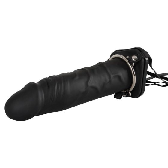 You2Toys Inflatable Strap-On - duté silikonové dildo (černé)