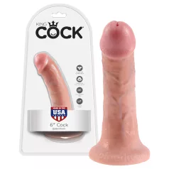 King Cock - realistické dildo - 15 cm - tělová barva