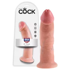   King Cock - realistický dildo s přísavkou - 23 cm - tělová barva