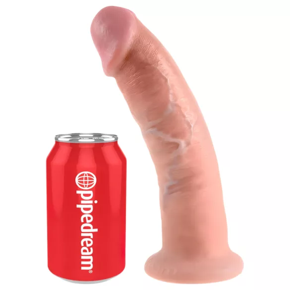 King Cock - realistický dildo s přísavkou - 23 cm - tělová barva