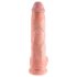 King Cock - realistické dildo s varlaty - 25 cm - tělová