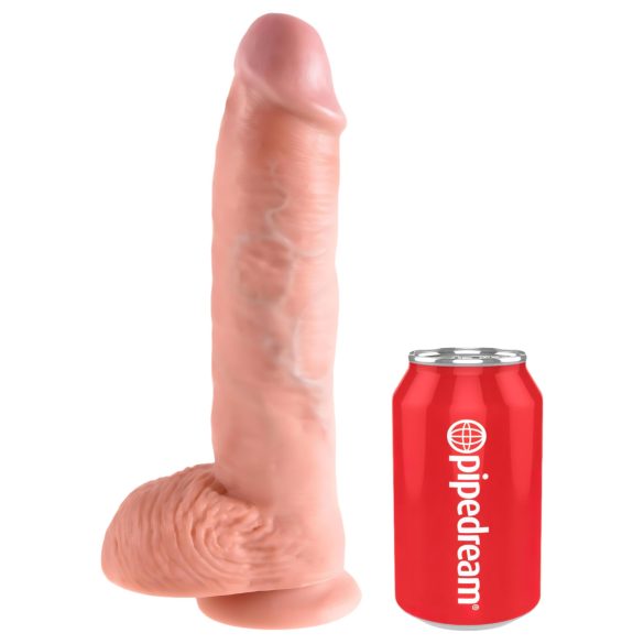 King Cock - realistické dildo s varlaty - 25 cm - tělová