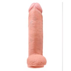 King Cock 12 velké dildo s varlaty (30 cm) - tělová barva