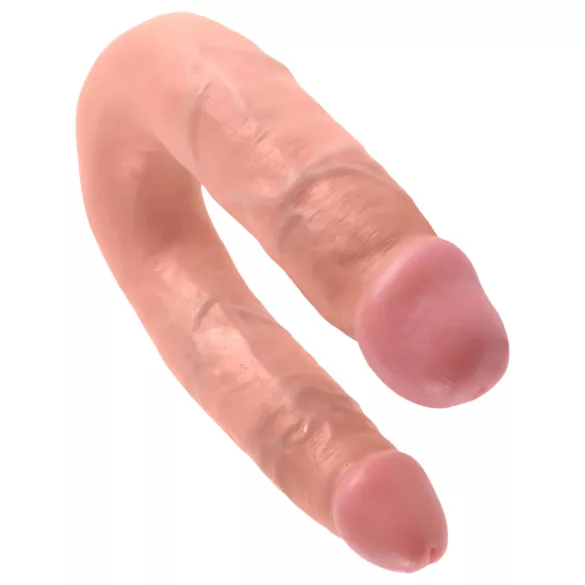 King Cock - dvojité dildo - střední - tělová barva