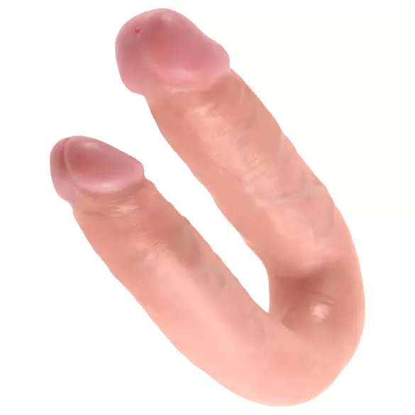 King Cock - dvojité dildo - střední - tělová barva