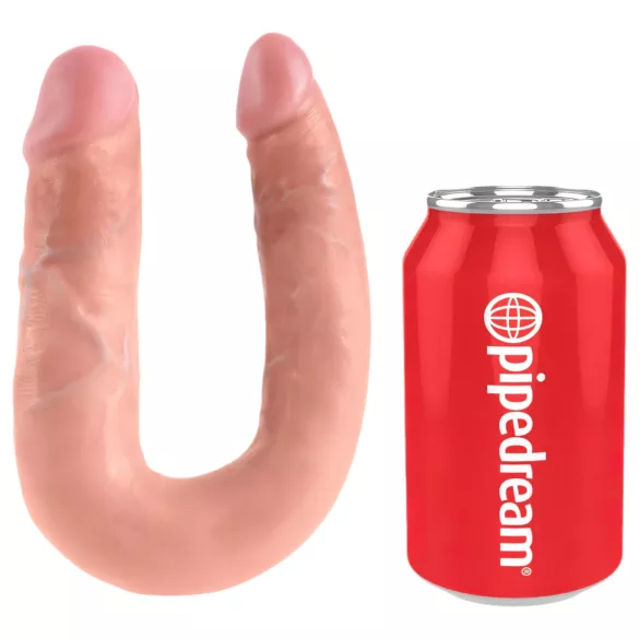 King Cock - dvojité dildo - střední - tělová barva