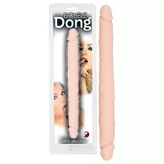 You2Toys - dvojité dildo - silikonové - tělová barva