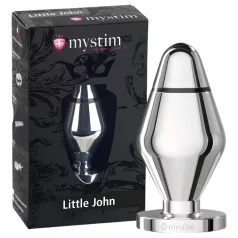   mystim Little John - anální elektro plug malý - stříbrný