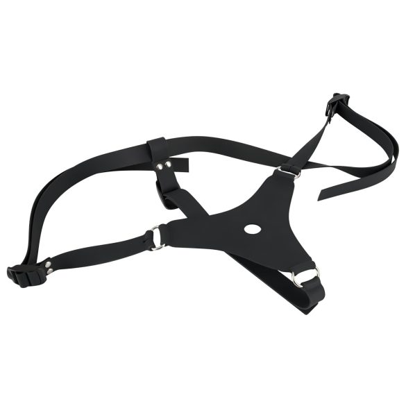 You2Toys - silikonový připínací dildo - černé