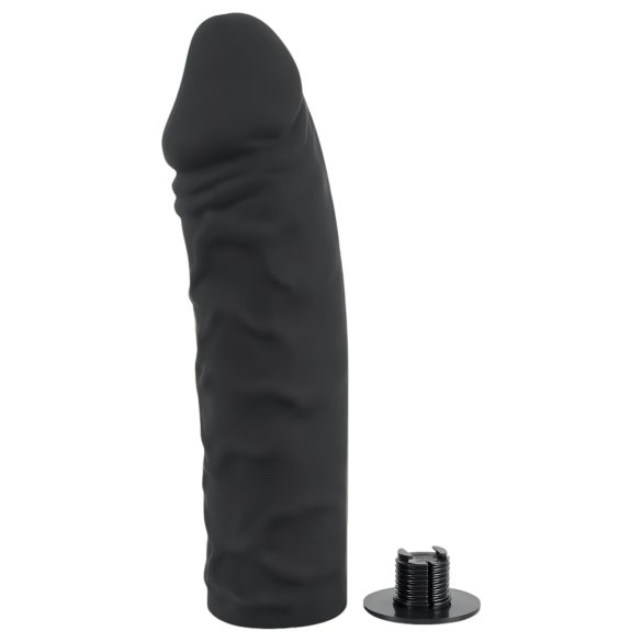 You2Toys - silikonový připínací dildo - černé
