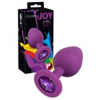   You2Toys Colorful Joy Jewel Plug - silikonové anální dildo - střední (fialové)