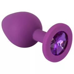   You2Toys - Colorful JOY - silikonový anální kolík - střední (fialový)
