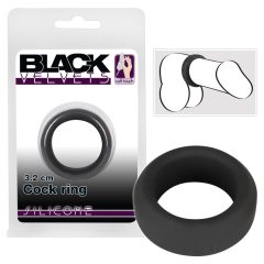   You2Toys Black Velvet Cock Ring - krúžok na penis (3,2cm) černý