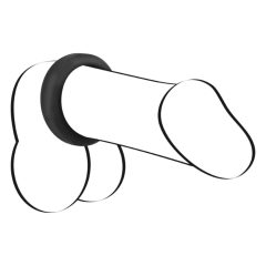   You2Toys Black Velvet Cock Ring - kroužek na penis (3,8cm) černý