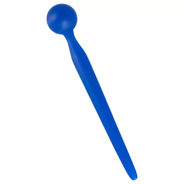 Dilator Sperm Stopper - dilatátor s kuličkou - silikonový - modrý