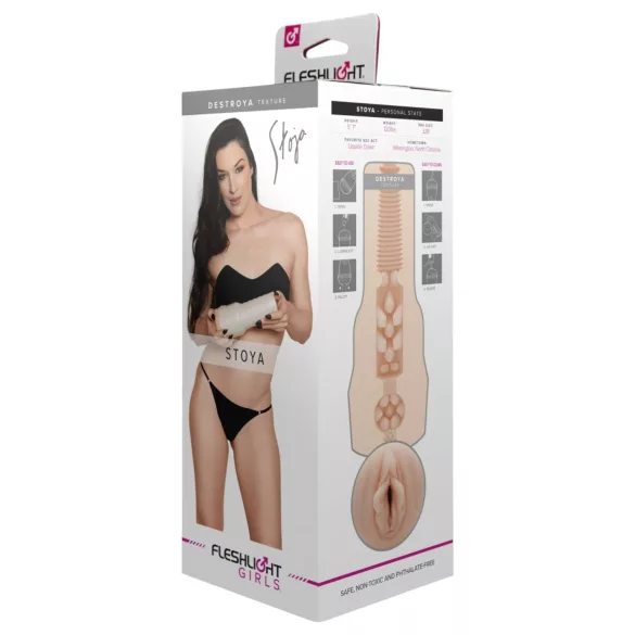 Fleshlight - masturbátor vagina - realističnost Stoya - tělová barva