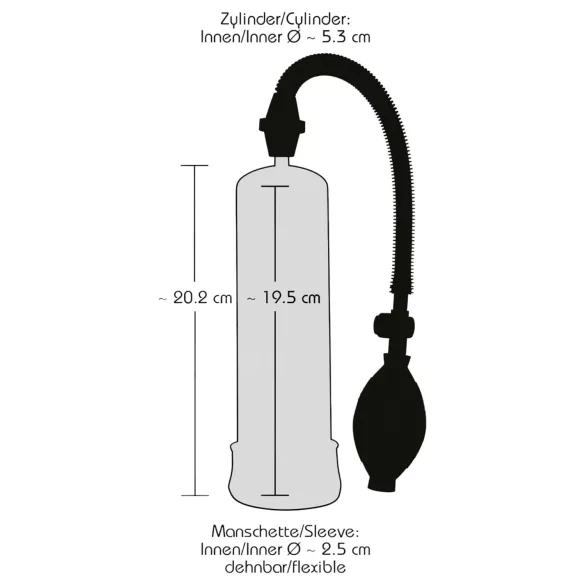 Bang Bang - vakuová pumpa na penis - černá