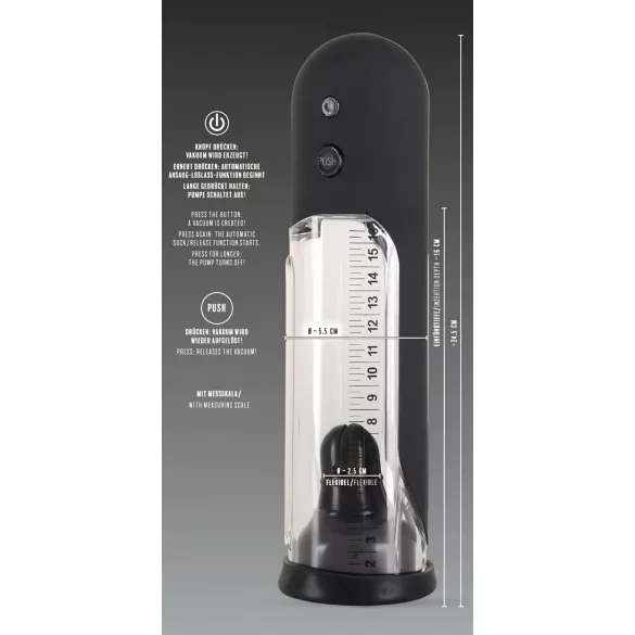 Rebel - automatická vakuová pumpa na penis