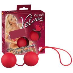 You2Toys Velvet Red Balls - venušiny kuličky (červené)