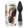 You2Toys - anální sprchová hlavice - silikonová kuželová - černá