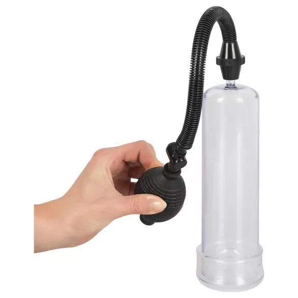 Bang Bang - vakuová pumpa na penis - průhledná