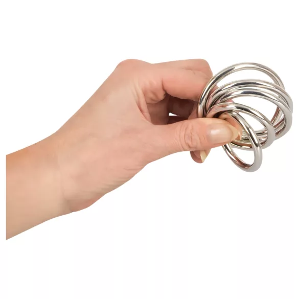 Bad Kitty - kovový erekční kroužek sada - 5 kusů