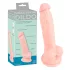 Medical - dildo z lékařského silikonu 18 cm - tělová