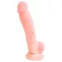 Medical - dildo z lékařského silikonu 18 cm - tělová
