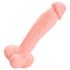 Medical - dildo z lékařského silikonu - realistické 24 cm - tělová barva
