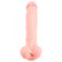 Medical - dildo z lékařského silikonu - realistické 24 cm - tělová barva