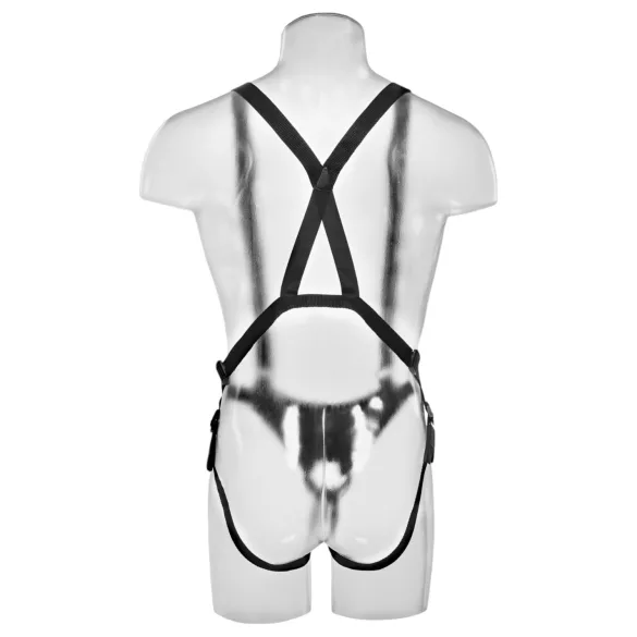 King Cock - dutý strap-on s postrojem - realistický dildo 28 cm
