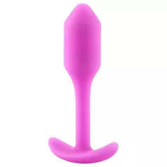   b-Vibe Snug Plug 1 - anální kolík s vnitřním závažím (55 g, růžový)