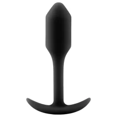   b-Vibe Snug Plug 1 - anální kolík s vnitřním závažím (55 g) - černý