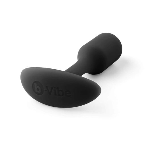 b-Vibe Snug Plug 1 - anální dildo s vnitřní váhou (55g) - černé