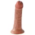King Cock - realistický dildo - 15 cm - hnědý